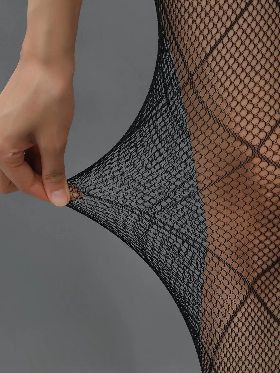 1 Pieza Pantimedias Grandes De Red De Diamantes - Imagen 3