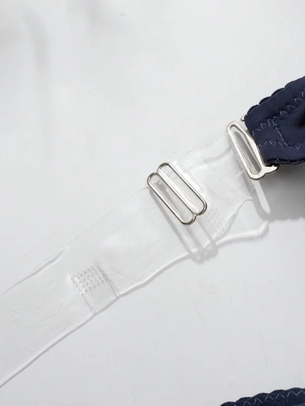 Brasier con varilla de soporte y tirantes invisibles de estilo básico y unicolor - Imagen 3