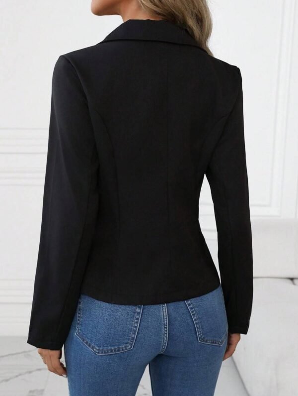 Blazer casual de unicolor - Imagen 2