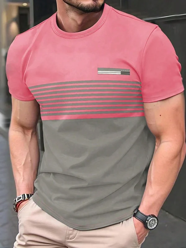 Camiseta casual de hombre de manga corta