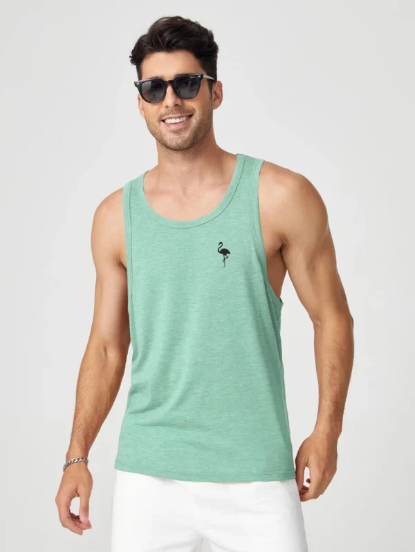 Top tank con estampado de flamenco - Imagen 3