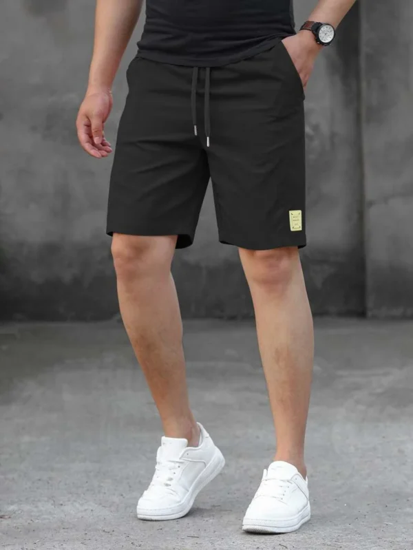 Pantalones Cortos De Cintura Con Cordón Y Holgados