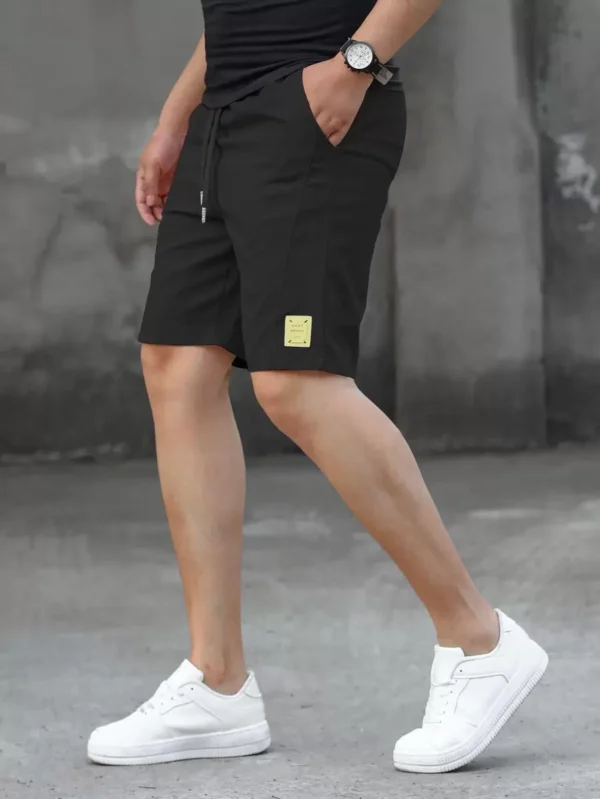 Pantalones Cortos De Cintura Con Cordón Y Holgados - Imagen 3
