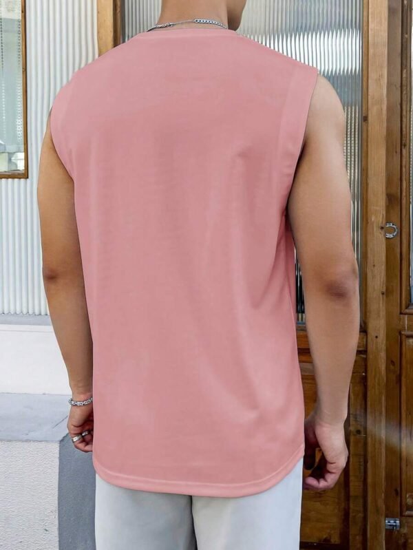 Camiseta sin mangas diaria simple de unicolor - Imagen 2
