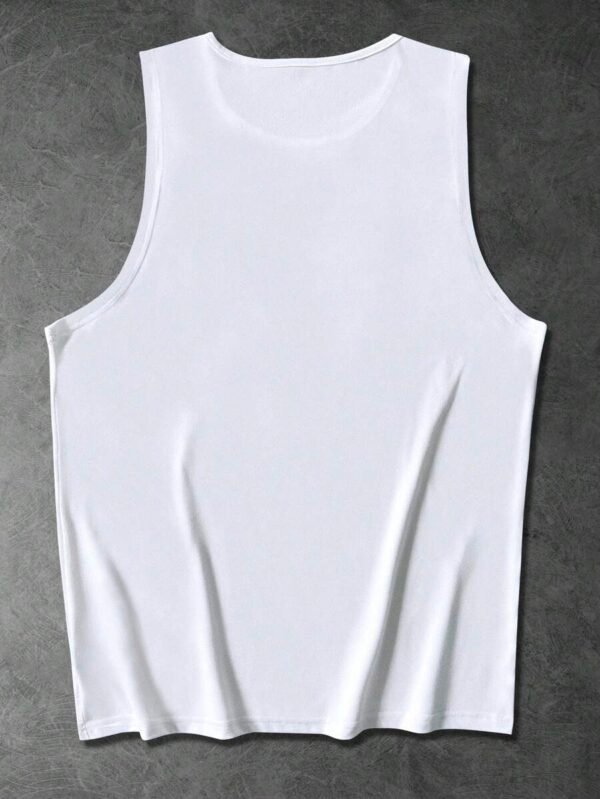 Camiseta de tirantes de cuello redondo de bloques de color - Imagen 2