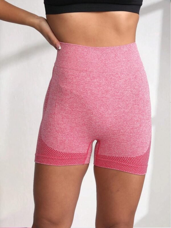 Shorts cortos moldeadores de cintura alta sin costuras para gimnasio - Imagen 3