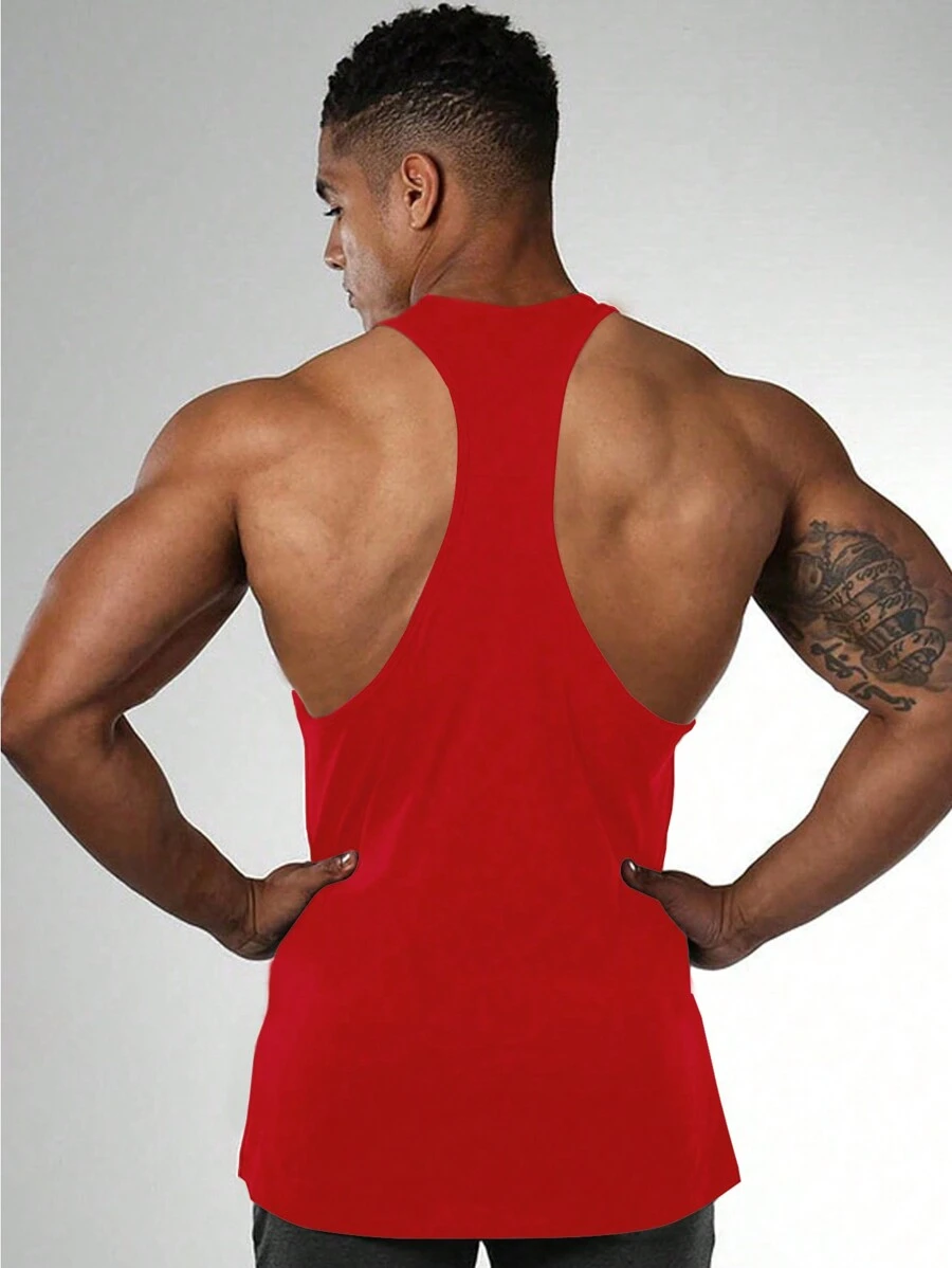 Top deportivo de tirantes con cuello redondo y estampado gráfico - Imagen 2