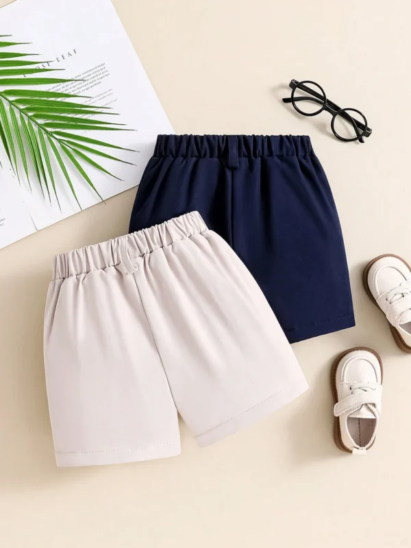 Pantalon corto casual para niño pequeño y bebé niño - Imagen 2