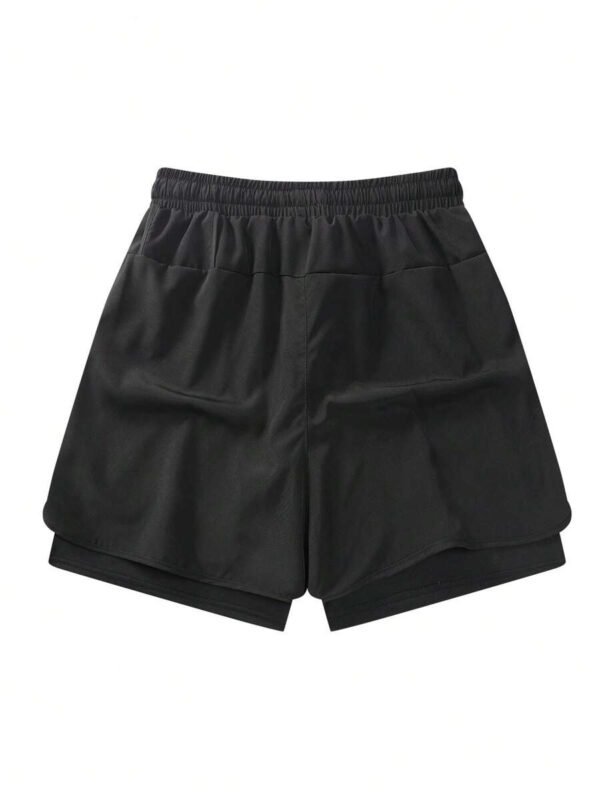 Pantalones cortos deportivos de color liso - Imagen 2