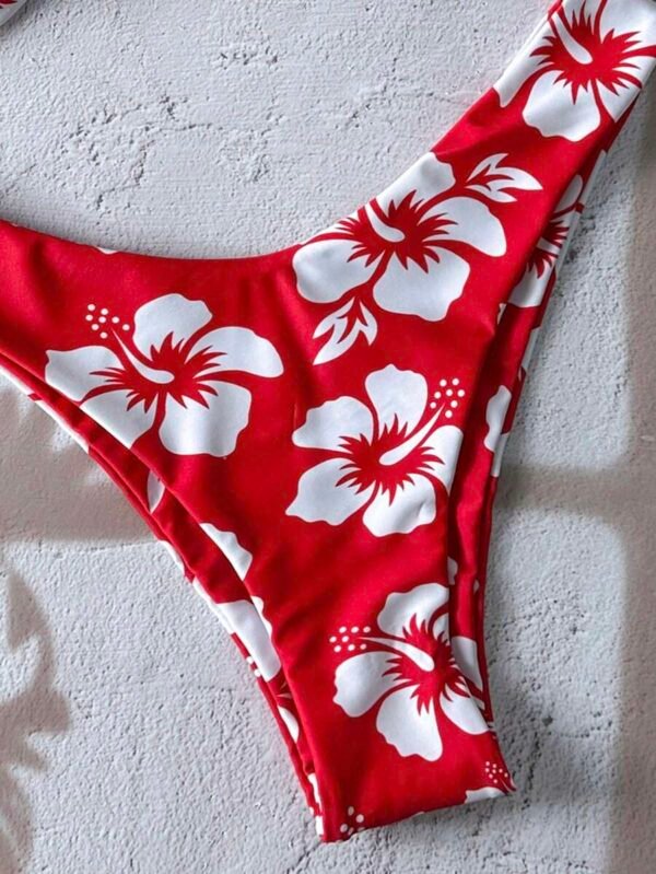 Conjunto de bikini sexy para mujer con estampado floral - Imagen 3