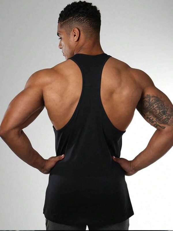 Top deportivo de tirantes con cuello redondo y estampado gráfico - Imagen 2