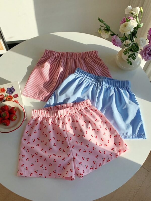 pantalon corto casual y holgado con cintura elástica