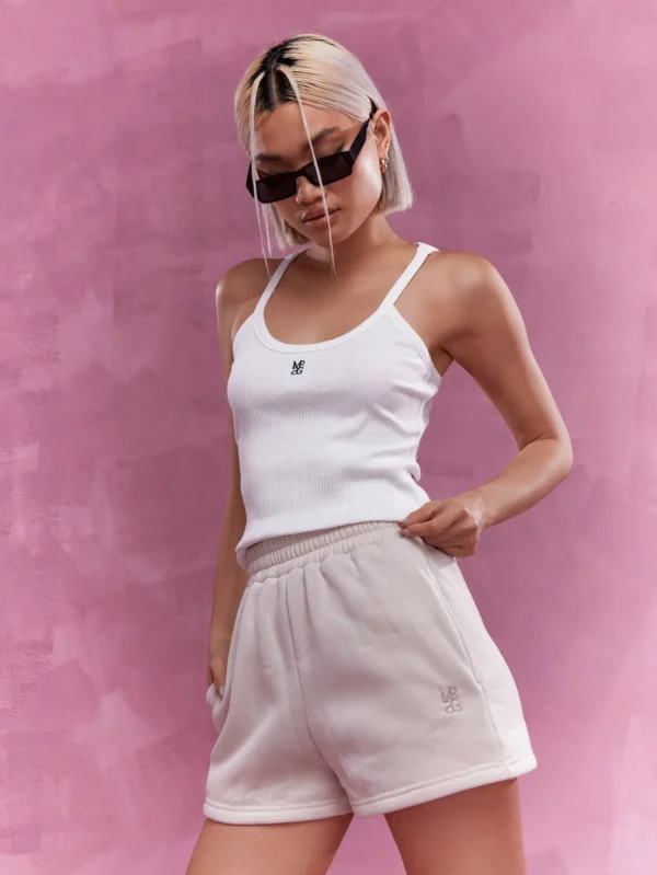 Shorts de sudadera con logo bordado - Imagen 3