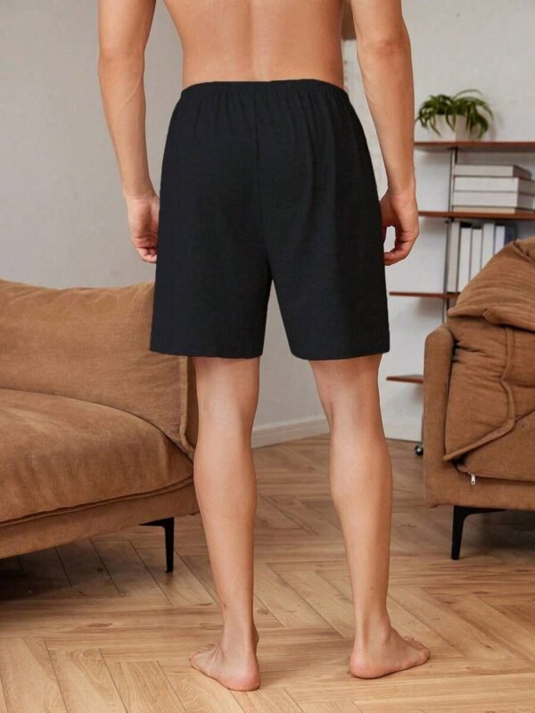 Pantalones cortos de estar en casa con estampado de letras - Imagen 2