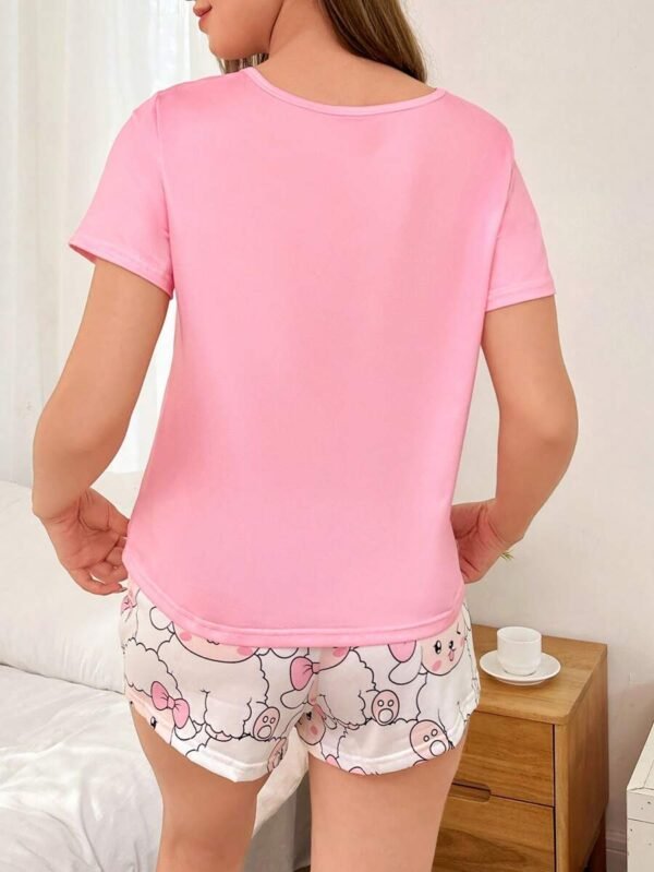 Conjunto de pijama de mujer con estampado de oveja - Imagen 2