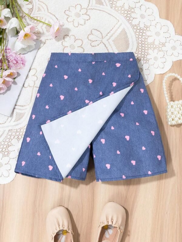 Shorts de falda con estampado de corazones - Imagen 3