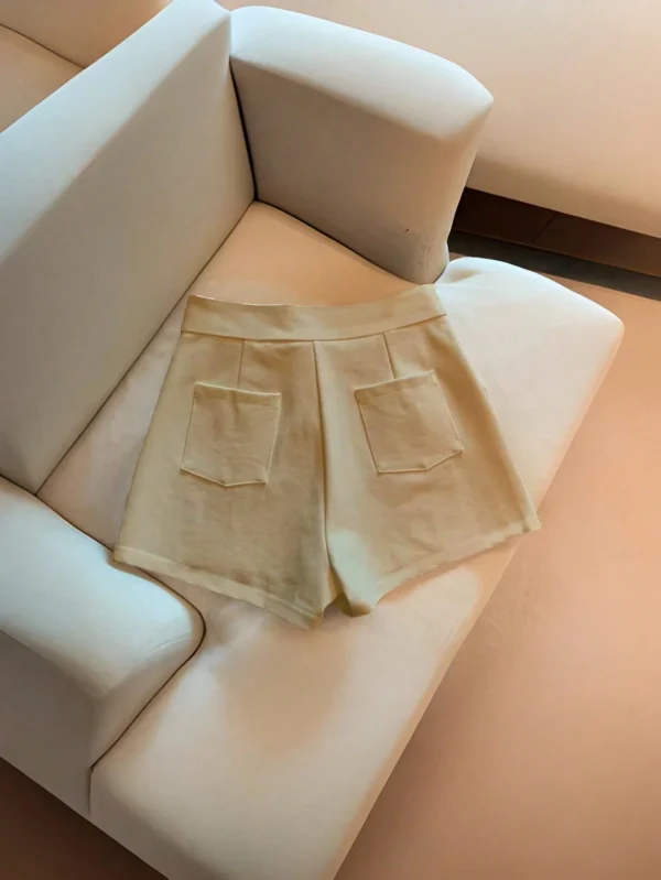 Pantalones cortos casuales, sólidos, versátiles y holgados - Imagen 2