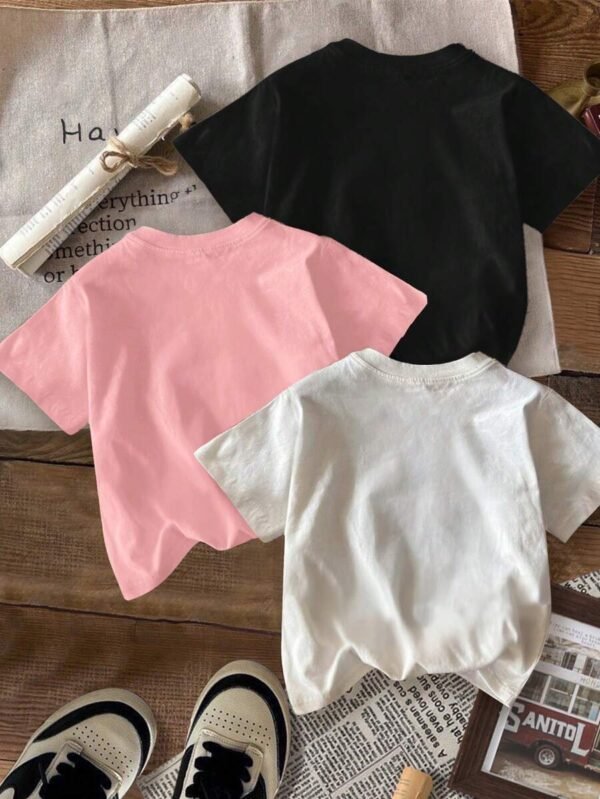 camiseta de manga corta con estampado de letras - Imagen 2