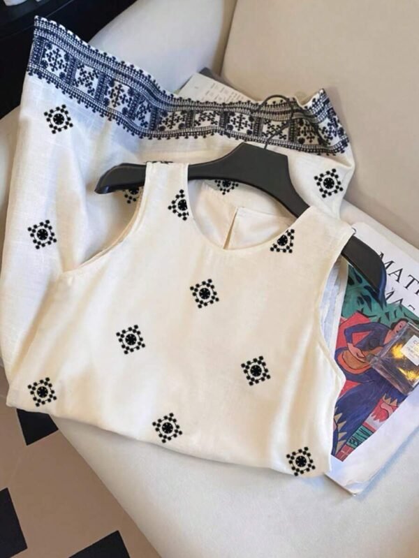 Vestido de verano casual de vacaciones de tejido - Imagen 3