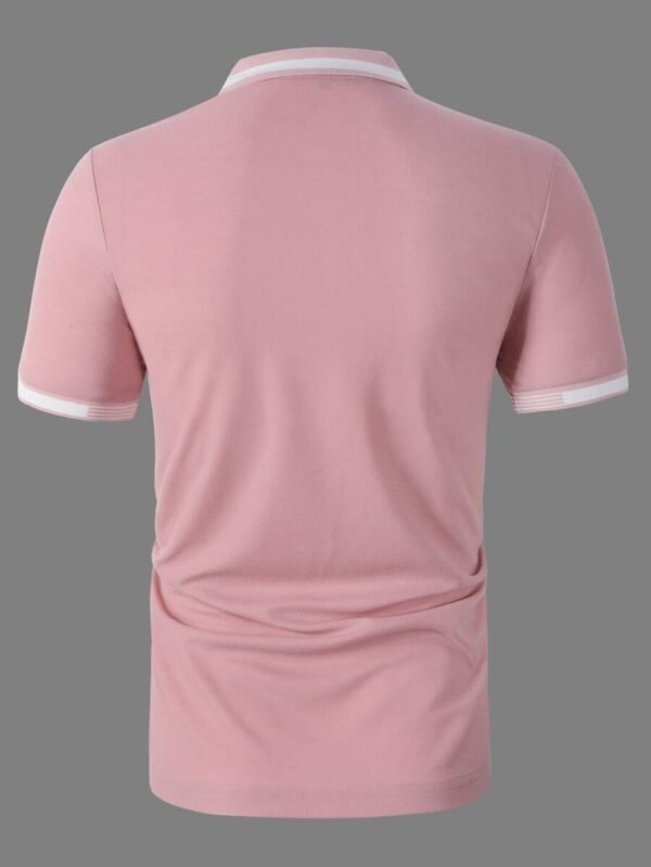 Camisa polo ribete de rayas para hombre - Imagen 3