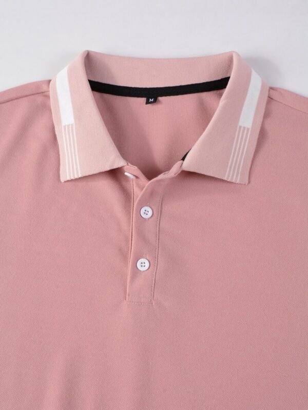 Camisa polo ribete de rayas para hombre - Imagen 2