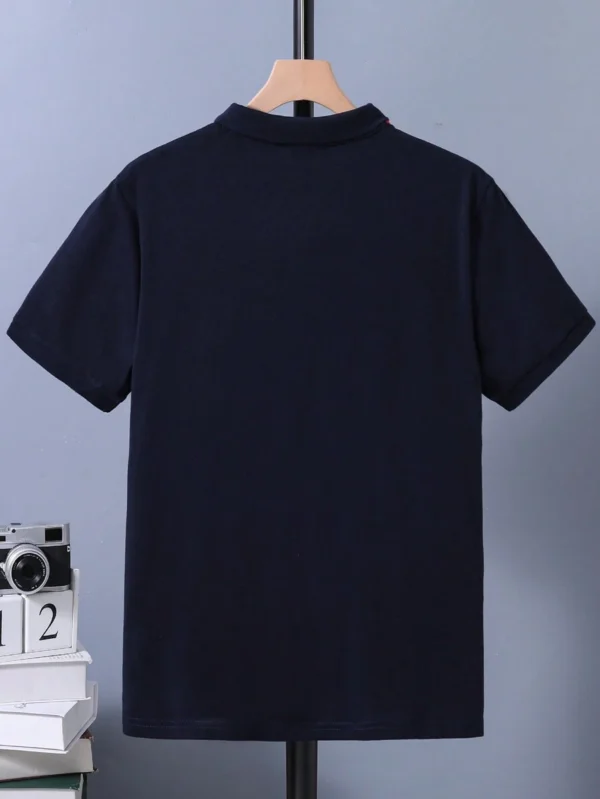 Camiseta Polo A Rayas De Moda Casual - Imagen 2