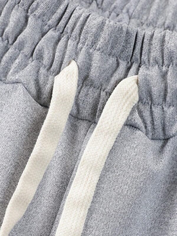Pantalones cortos deportivos casuales de hombre con cordón - Imagen 3