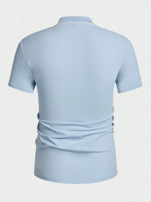 Camisa Polo De Manga Corta De Punto Ajustada - Imagen 2