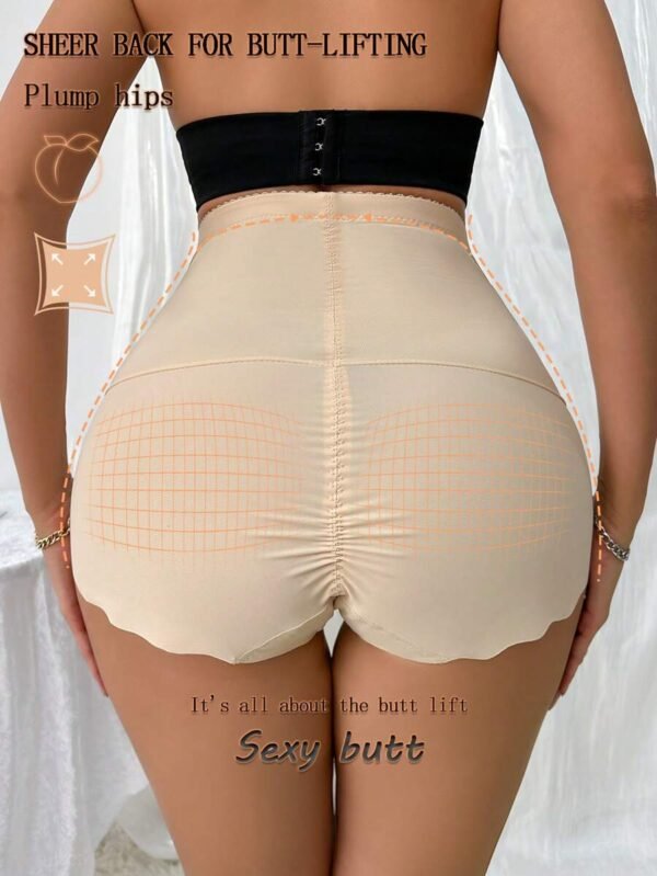 Bragas triangulares con cintura alta y control de barriga con encaje - Imagen 2