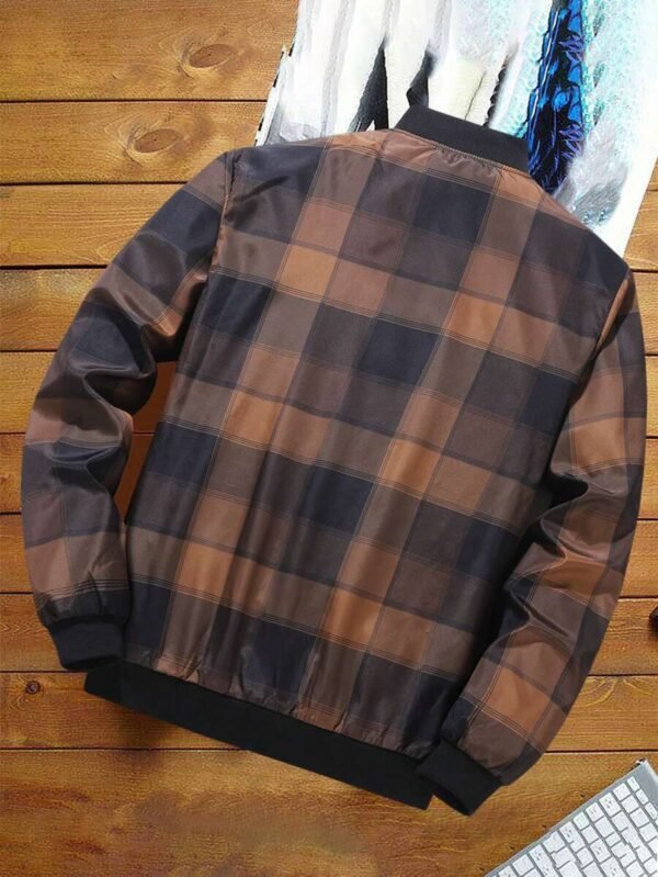 Chaqueta de moda con estampado de cuadros - Imagen 2
