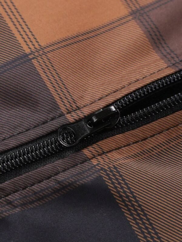 Chaqueta de moda con estampado de cuadros - Imagen 3