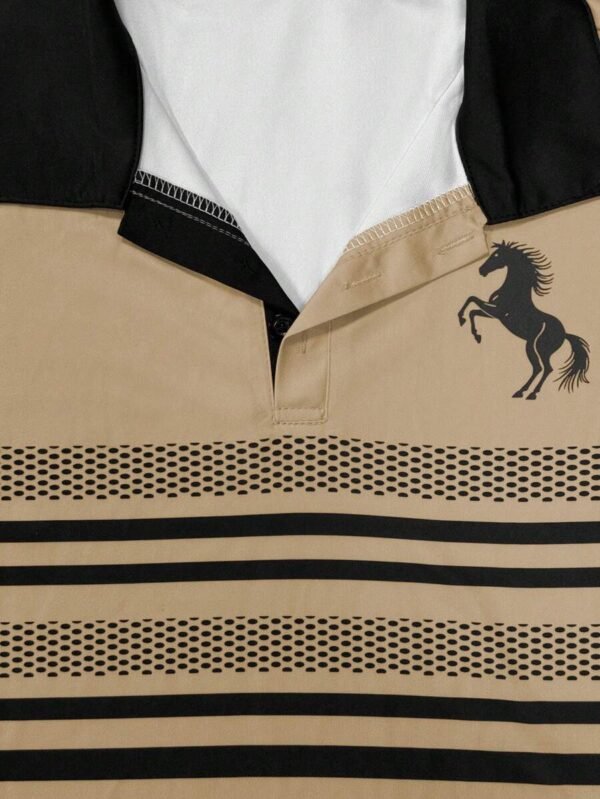 Camiseta polo de manga corta de moda sencilla y casual - Imagen 3