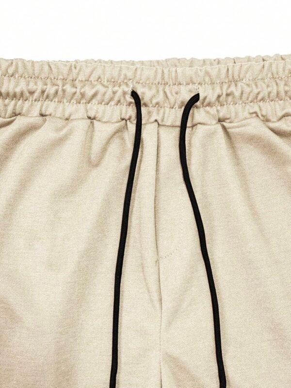 Pantalones cortos casuales con bolsillo y nudo delantero - Imagen 3
