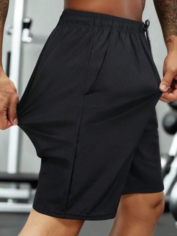 Shorts casuales de playa con cintura con cordón y diseño estampado - Imagen 2