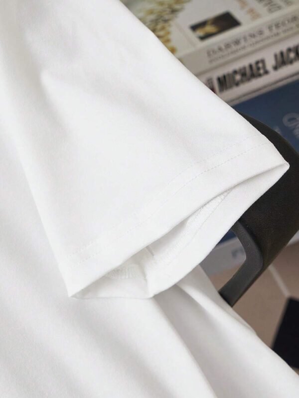 Camiseta casual de hombre con estampado simple de conejo - Imagen 3