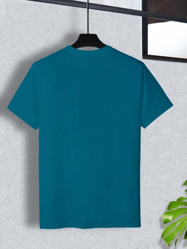 Camiseta de manga corta casual de hombre con cuello redondo - Imagen 2