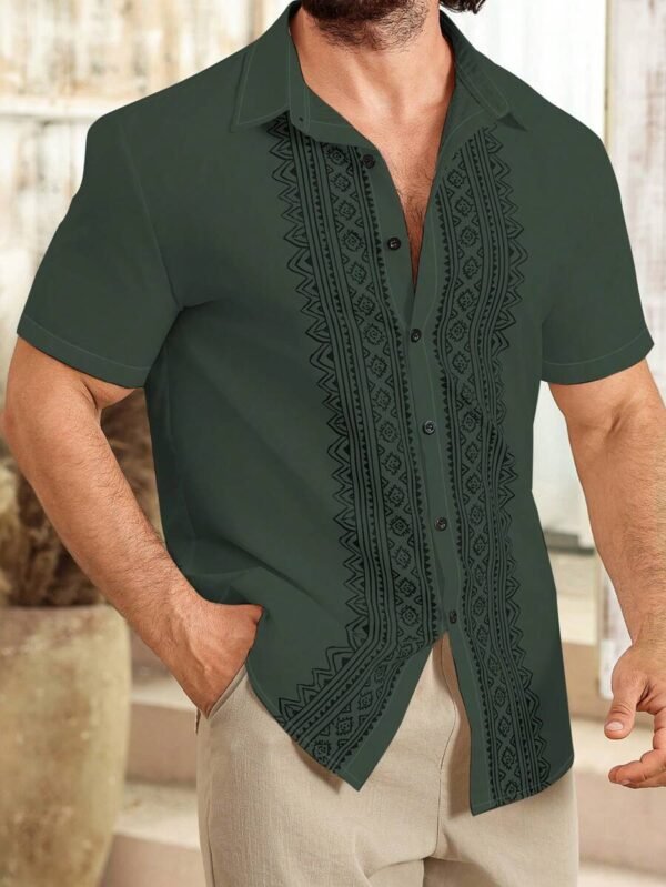 Camisa de manga corta con botones al frente - Imagen 2