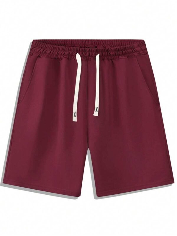 Pantalones cortos deportivos casuales de hombre con cordón