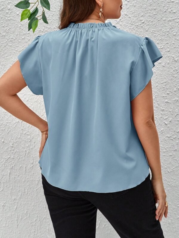 Blusa Cómoda De Línea De Dobladillo - Imagen 2