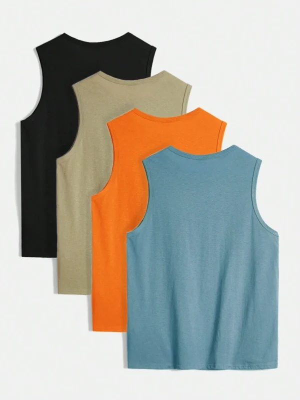 Camisetas Sin Mangas Sólidas - Imagen 2