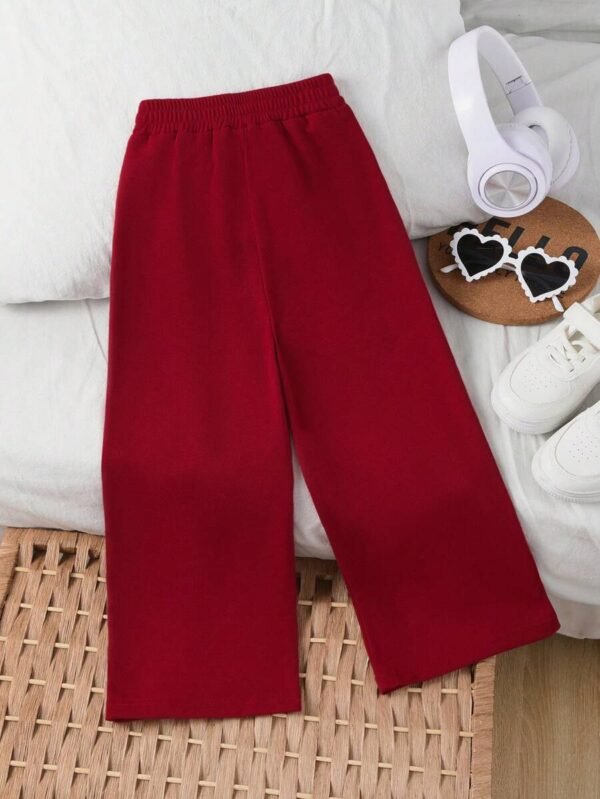 Pantalones casuales anchos de pierna ancha con diseño de rayas - Imagen 2