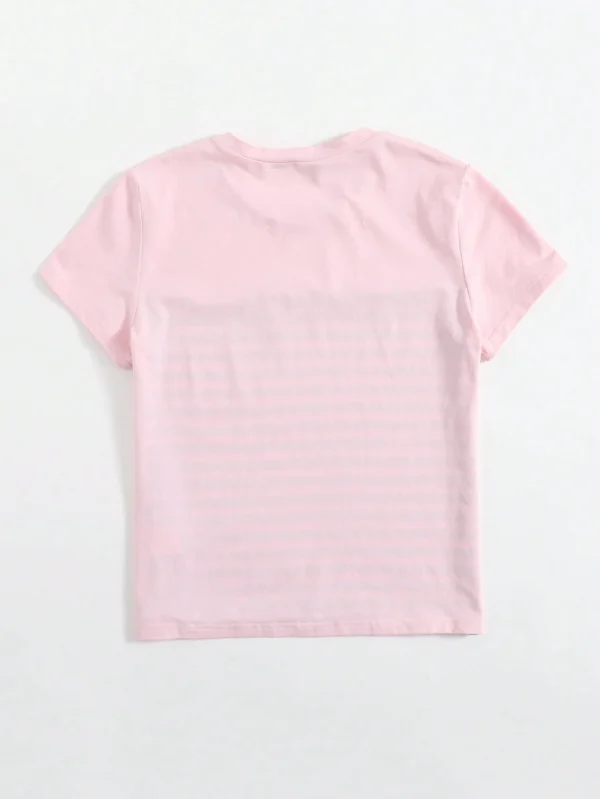 Camiseta con estampado de rayas - Imagen 2
