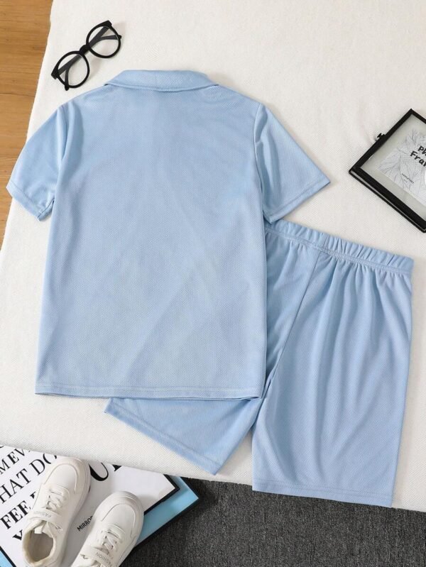 Set de 2 piezas con top de manga corta y pantalones cortos - Imagen 2