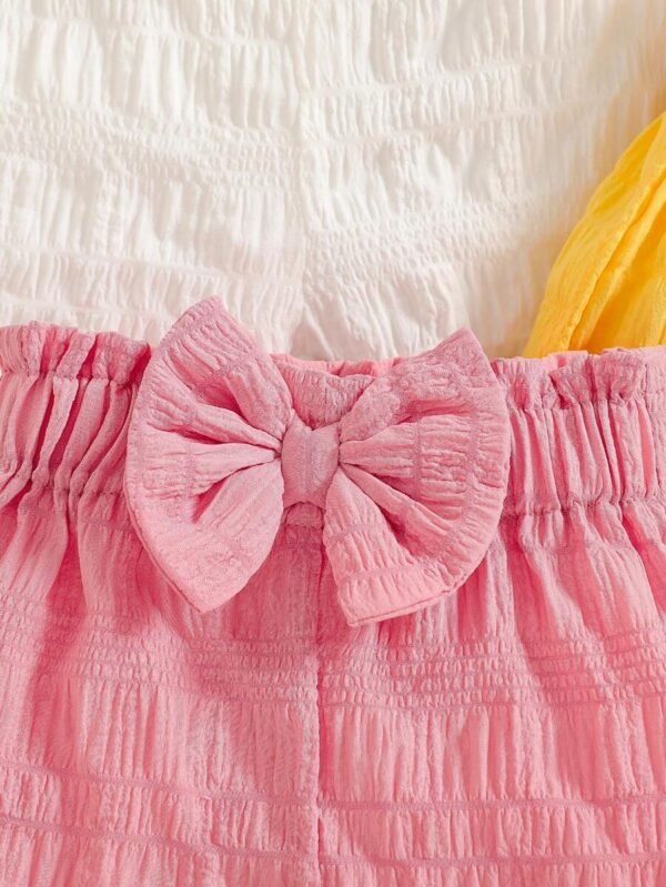 shorts con decoración de lazo - Imagen 3