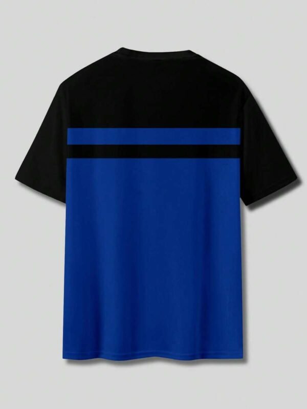 Camiseta casual de cuello redondo de manga corta con rayas - Imagen 2