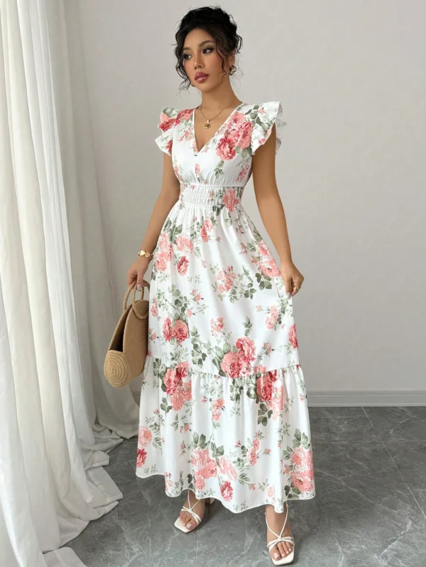 Vestido con estampado floral romántico - Imagen 3