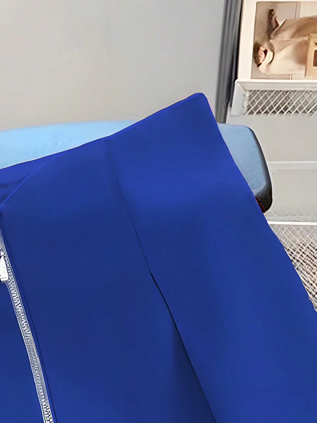 Pantalones cortos casuales de tiro medio con cremallera frontal - Imagen 3