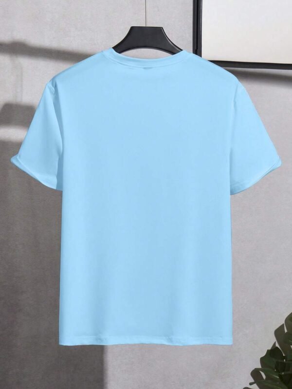 Camiseta de manga corta de cuello redondo con parche gráfico - Imagen 2