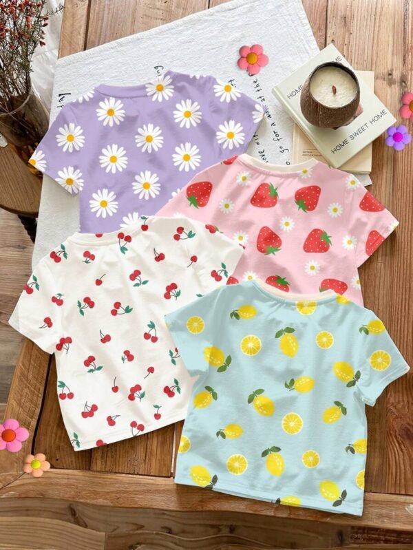 camisetas de manga corta y cuello redondo con gráficos de dopamina - Imagen 2