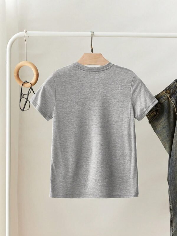 Camiseta de manga corta, cuello redondo y ajuste regular - Imagen 2
